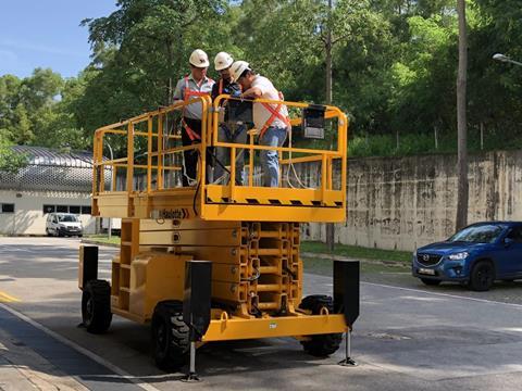 đào tạo xe nâng người haulotte tại Singapore
